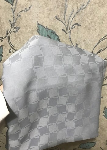 Gri Düz Desen Modern Şal