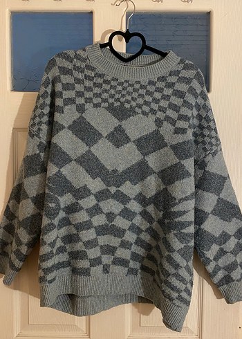Mavi Pull&Bear Örgü Kadın Sweatshirt - Görsel 2