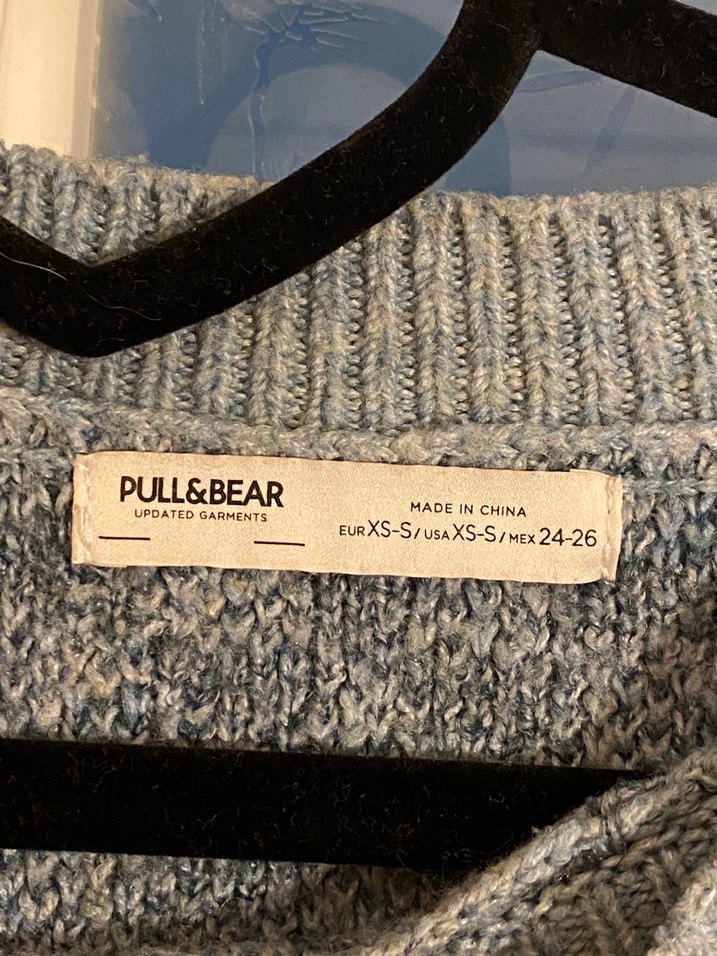 Mavi Pull&Bear Örgü Kadın Sweatshirt - Görsel 5
