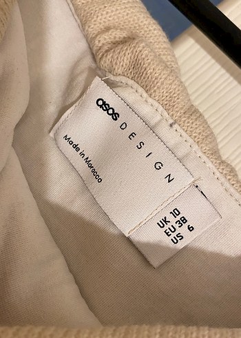 ASOS DESIGN Krem Mini Elbise - Görsel 6