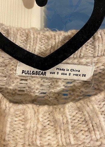 Bej Örgü Kadın Triko Elbise Kazak - Görsel 5