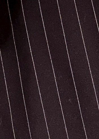 Stradivarius Siyah Çizgili Kadın Kumaş Pantolon - Görsel 5