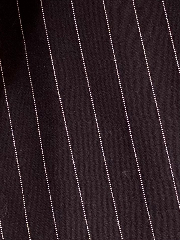 Stradivarius Siyah Çizgili Kadın Kumaş Pantolon - Görsel 5