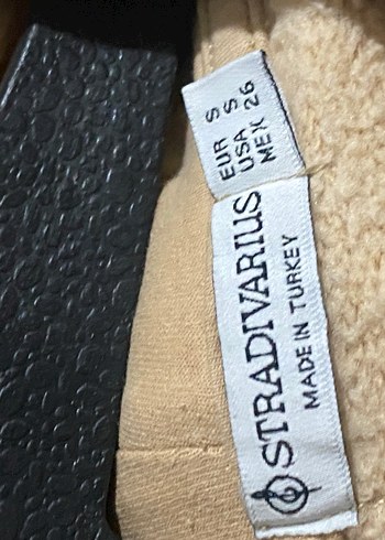 StradivariusBej Kapüşonlu crop Kadın Sweatshirt - Görsel 4