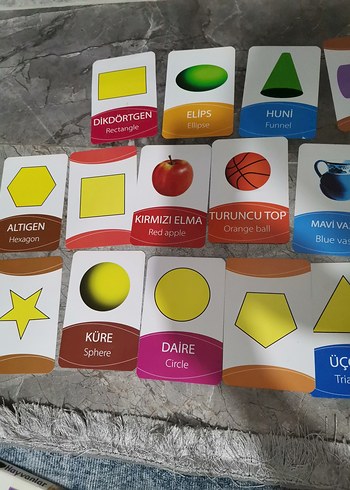 Renk ve Şekil Öğrenme Kartları - Görsel 2