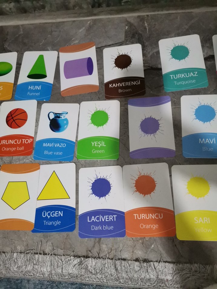 Renk ve Şekil Öğrenme Kartları - Görsel 3