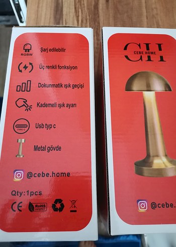 Parlak Altın Masa Lambası tanesi - Görsel 2