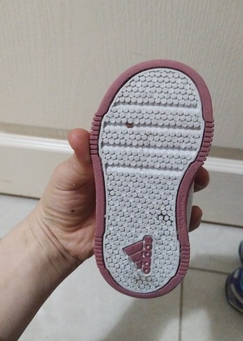 Kız Çocuk Beyaz Pembe Cırt Cırtlı Spor Ayakkabı - Görsel 3