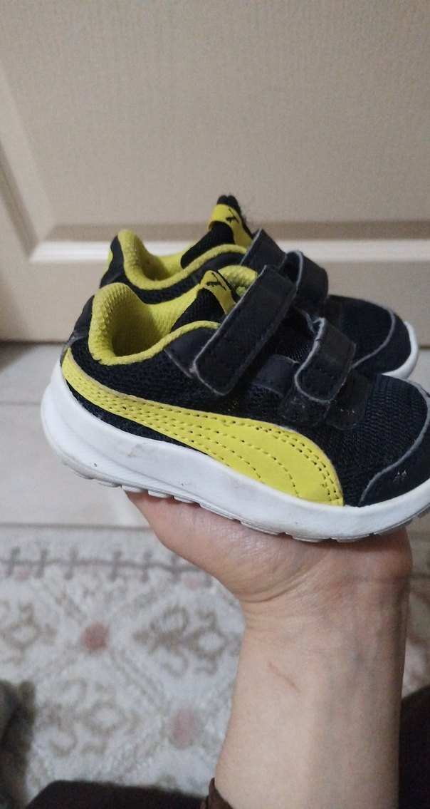 Sarı Siyah Erkek Çocuk Spor Ayakkabı - Görsel 2