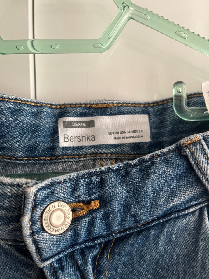 Bershka Baggy Mavi Kadın Kot Pantolon - Görsel 2