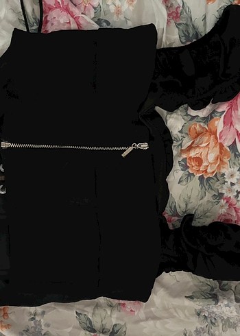 Siyah Straplez Gotik Bluz - Görsel 3