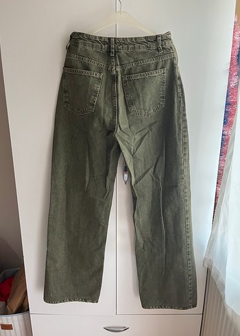 Trendyolmilla Haki Bol Kesim Kadın Kot Pantolon - Görsel 2