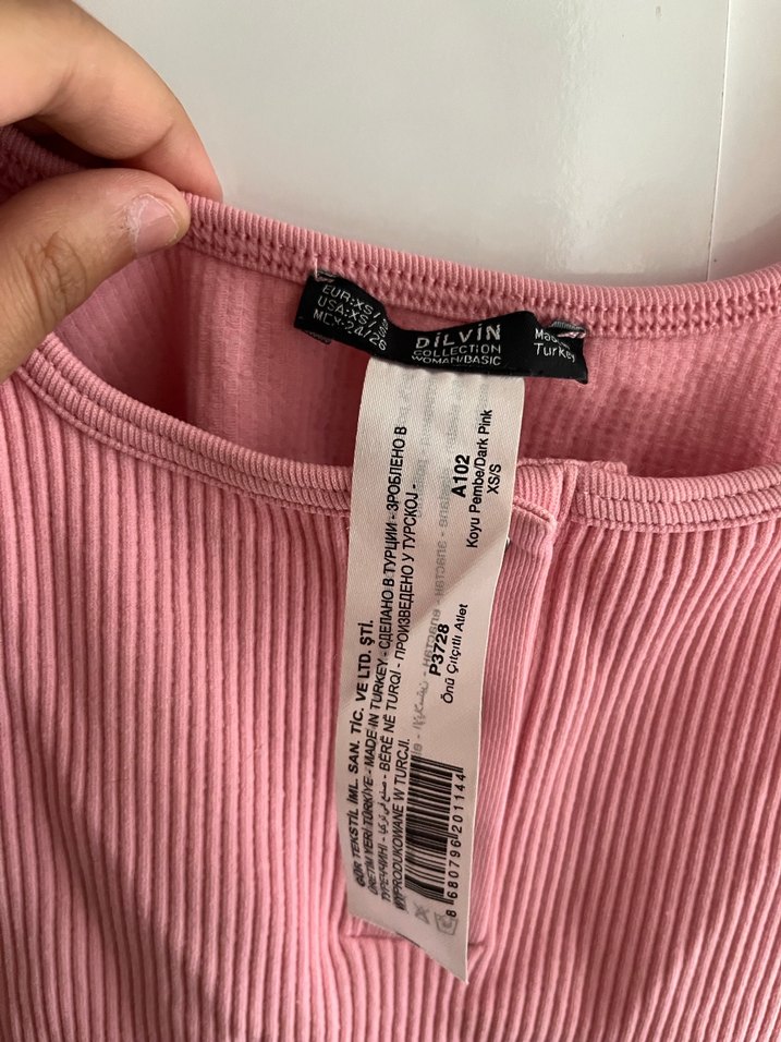 Dilvin pembe crop atlet - Görsel 2