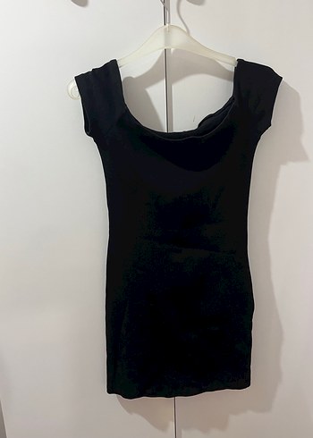 Bershka Siyah Mini elbise - Görsel 3