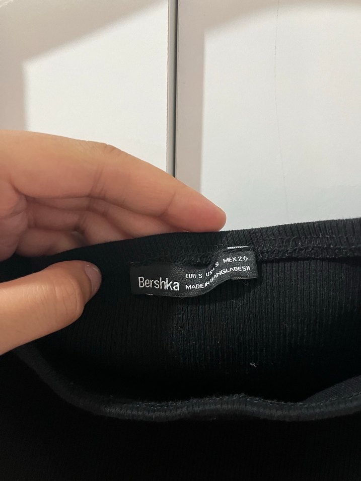 Bershka Siyah Mini elbise - Görsel 2