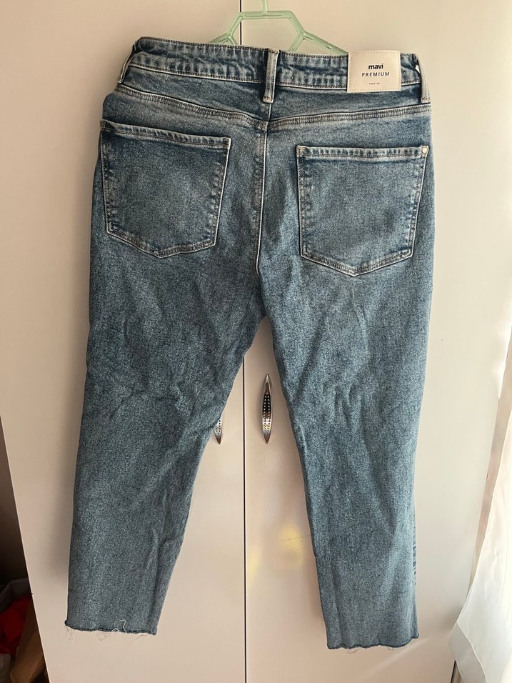 Kadın Mavi Denim Jean - Görsel 3