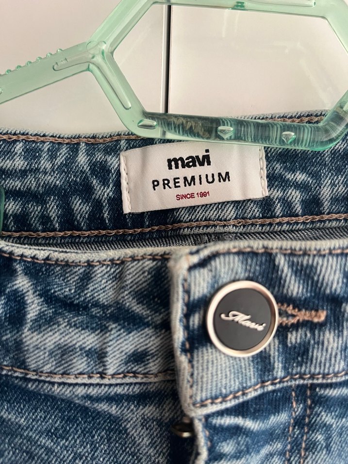 Kadın Mavi Denim Jean - Görsel 2