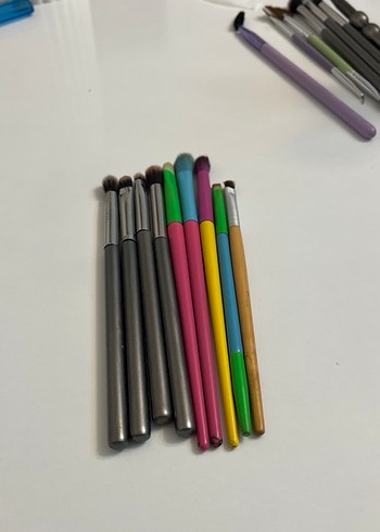 Çok Renkli Makyaj Fırça Seti - Görsel 2