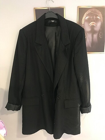 Siyah blazer ceket