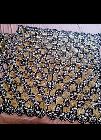 Pul boncuk taş işlemeli salontakimi