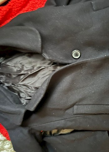 Zara Düğmeli Siyah Uzun Street Wear kadın Kaban