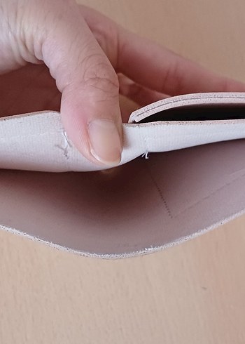 Beden Pembe Deri Tokalı Kadın Cüzdanı
