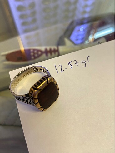GÜMÜŞ YÜZÜK 12.57 gr 23mm.