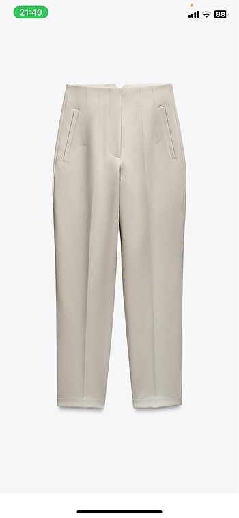 Zara kumaş pantolon camel renk
