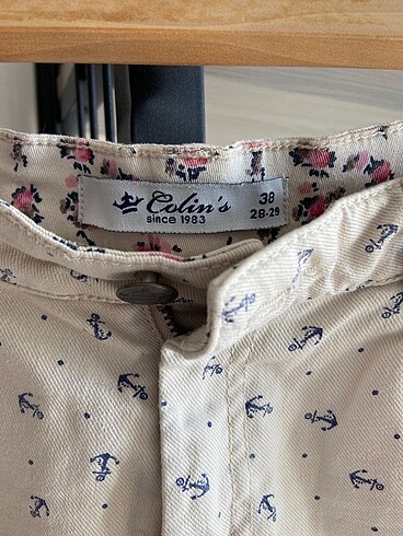 Colin's İç Bel Baskılı Slim Fit Mini Şort