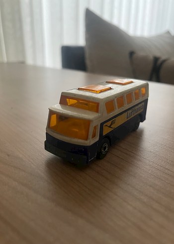 Beyaz Lufthansa Oyuncak Otobüs - Görsel 2