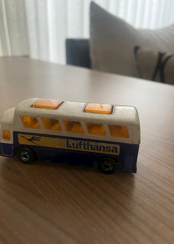 Beyaz Lufthansa Oyuncak Otobüs - Görsel 2