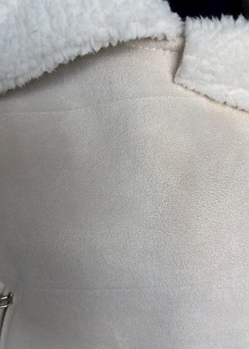 Kısa Kesim Bej Kürk Detaylı Süet Ceket - Görsel 7