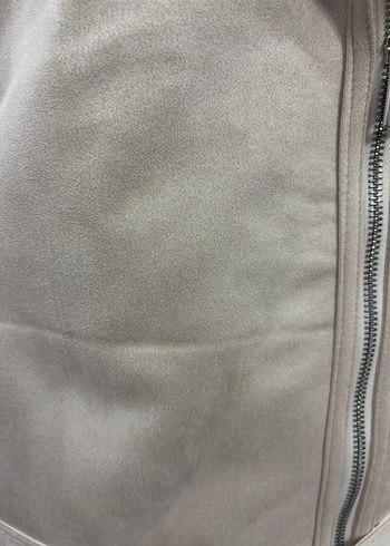 Beyaz Peluş Detaylı Midi Kadın Ceket - Görsel 7