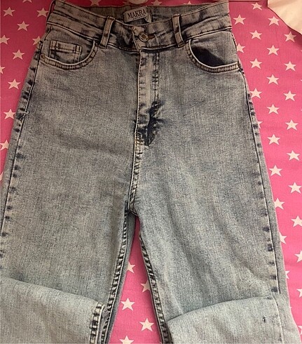 yüksek bel slim fit jean