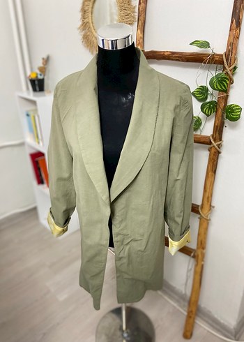 Keten Kadın Blazer - Görsel 2