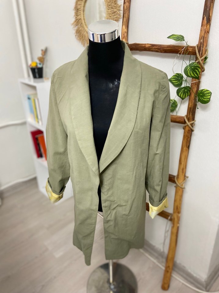 Keten Kadın Blazer - Görsel 2