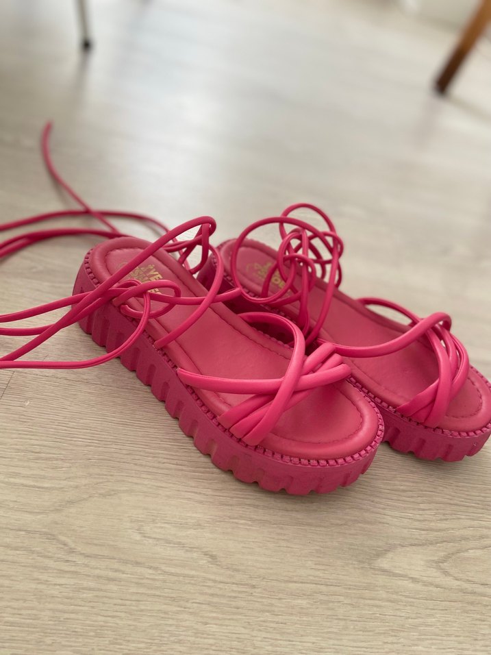 Pembe  Kadın Sandalet - Görsel 2