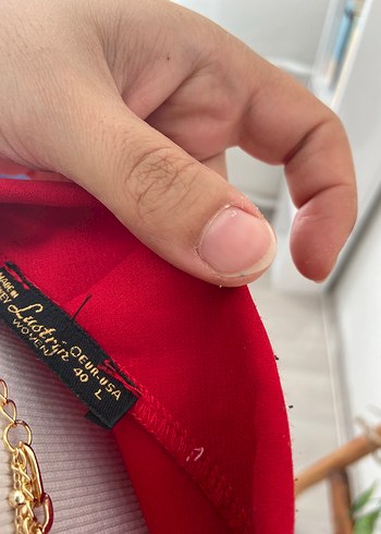 Kırmızı Mini Kadın Blazer Ceket - Görsel 3