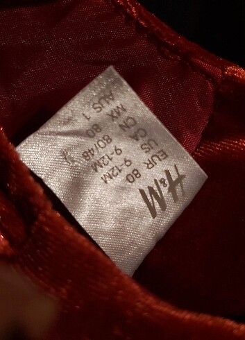 9-12 Ay Beden H&M elbise