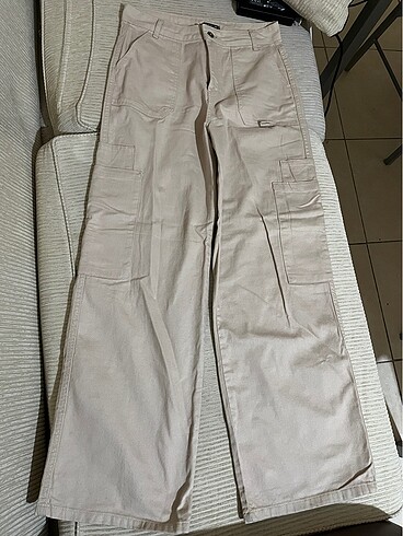 Kanguru cep non denim pantolon