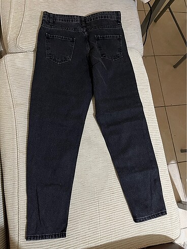 Diğer Siyah yırtmaçlı jean pantolon