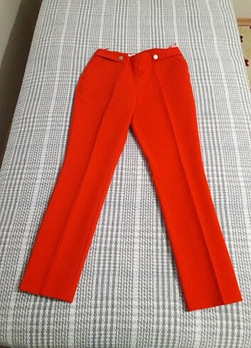 xs Beden kırmızı Renk Pantolon