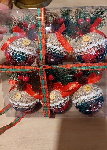 Renkli Yılbaşı Süs Topları Seti - Görsel 5