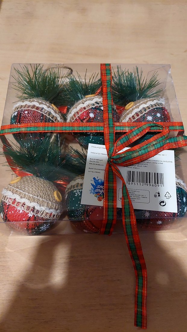 Renkli Yılbaşı Süs Topları Seti - Görsel 3