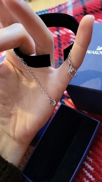 Beden beyaz Renk Swarovski infinity bangle chain sonsuzluk bileklik ve kolye