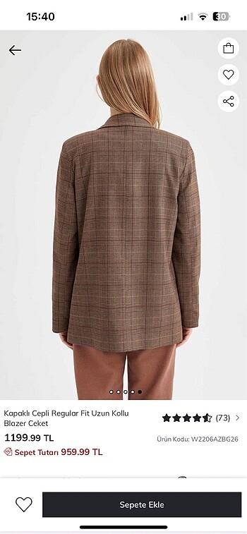 Defacto defacto blazer ceket