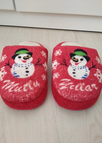 Nakışlı Kış Temalı Kadın Ev Terliği - Görsel 2