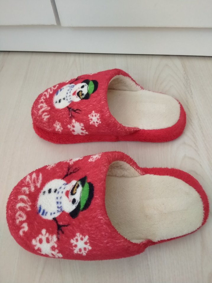 Nakışlı Kış Temalı Kadın Ev Terliği - Görsel 4