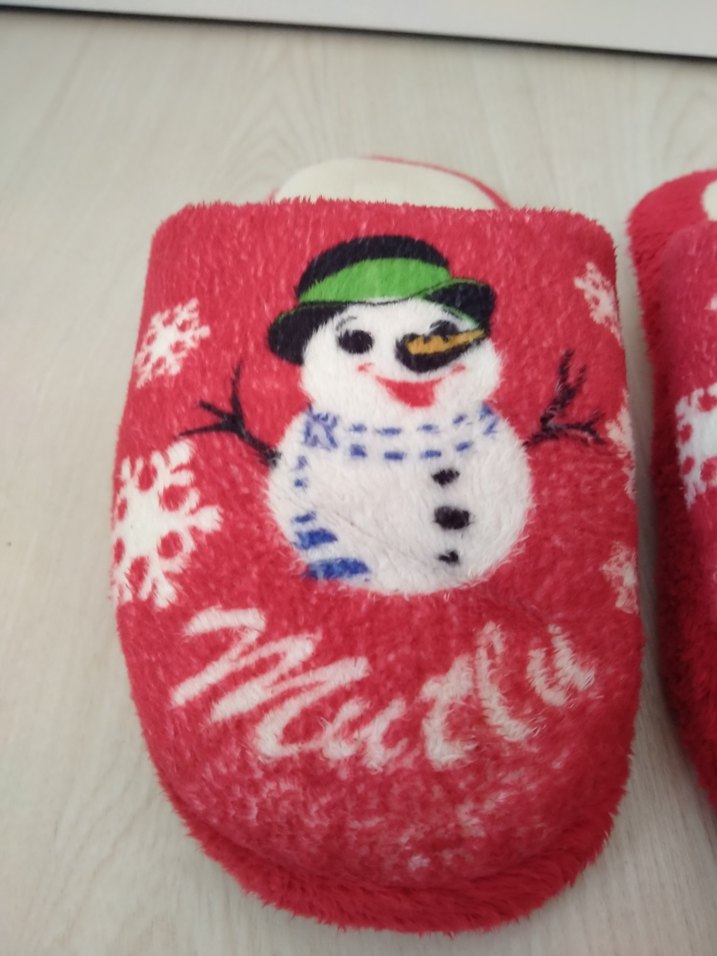 Nakışlı Kış Temalı Kadın Ev Terliği - Görsel 3