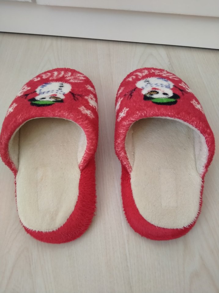 Nakışlı Kış Temalı Kadın Ev Terliği - Görsel 5